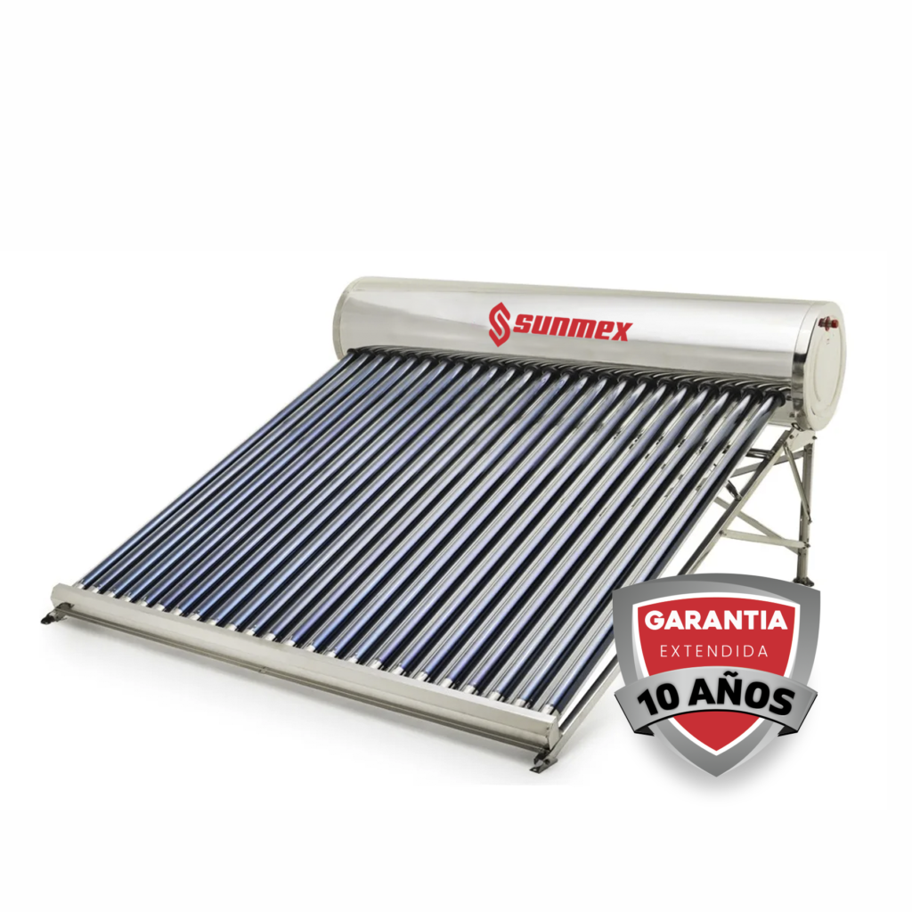 Calentador solar Sunmex de 24 tubos de gravedad